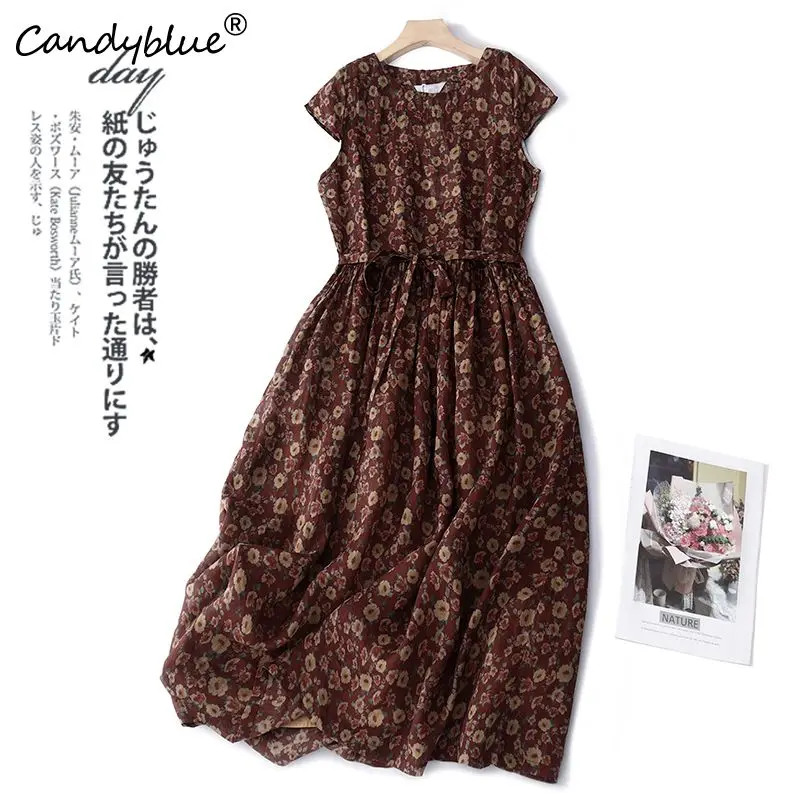 

Платье женское летнее тонкое с круглым вырезом, без рукавов