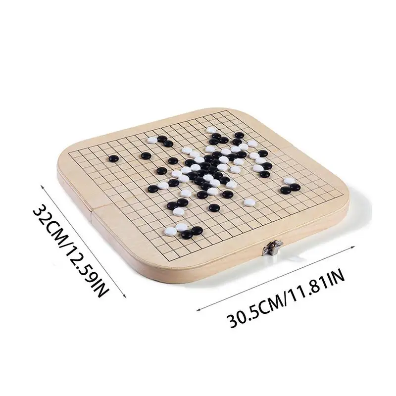 Складные шахматы Weiqi для детей черно-белые