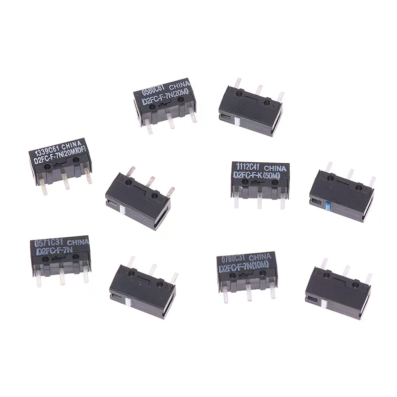 Фото Микропереключатель для мыши D2FC-F-7N 10M 20M (аналог D2FC-F-K(50M)-RZ, D2F, D2F-01, D2F-01F, D2F-L, D2F-01L, D2F-FL, D2F-F-3-7) №2