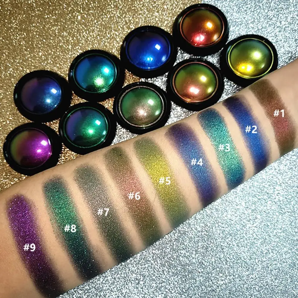 Powder Party Makeup Cosmetic Professional Eyeshadow Pigment Shiny Palette Chameleon eyeshadow Metallic Eyes |