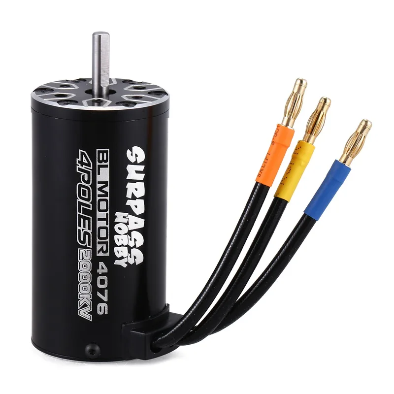 

Бессенсорный бесщеточный двигатель SURPASS HOBBY 4076 2000KV 135A 4P для радиоуправляемого монстр-ТРАКА 1/8