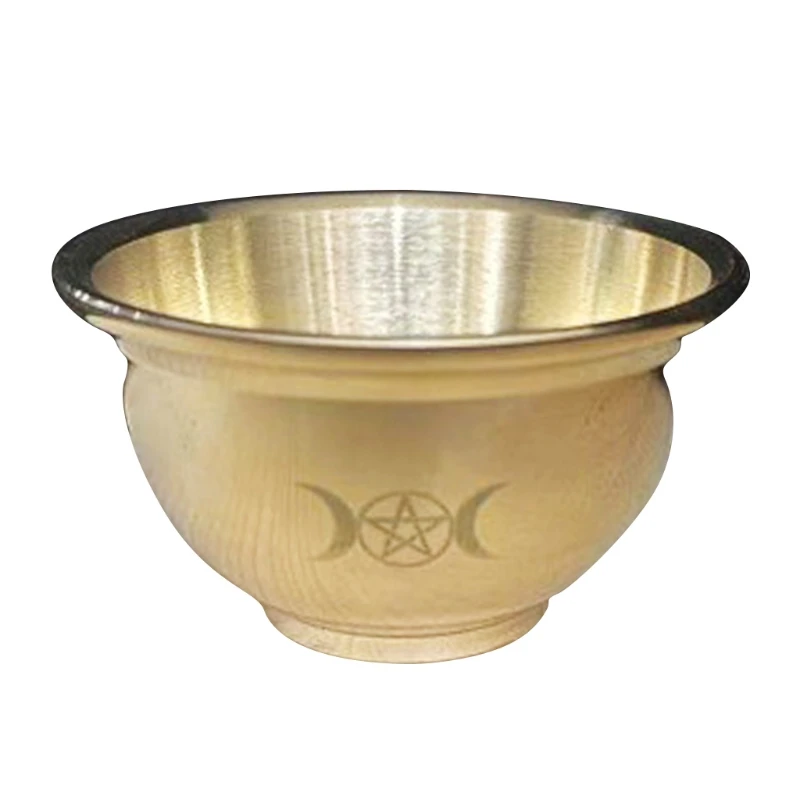 

Triple Moon Pentacle Copper Offering Bowl Mini Great for Altar Use Ritual Use Drop shipping