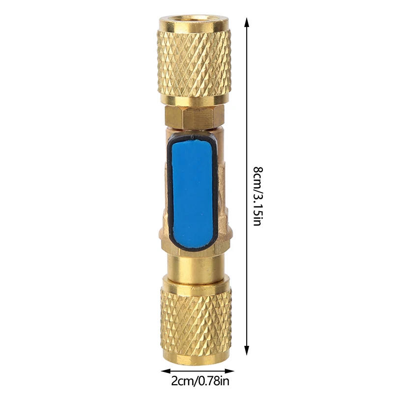 

Латунный адаптер шарового крана холодильного оборудования Разъем шарового клапана хладагента G1/4 ''шаровой клапан Разъем шарового клапана холодильного оборудования