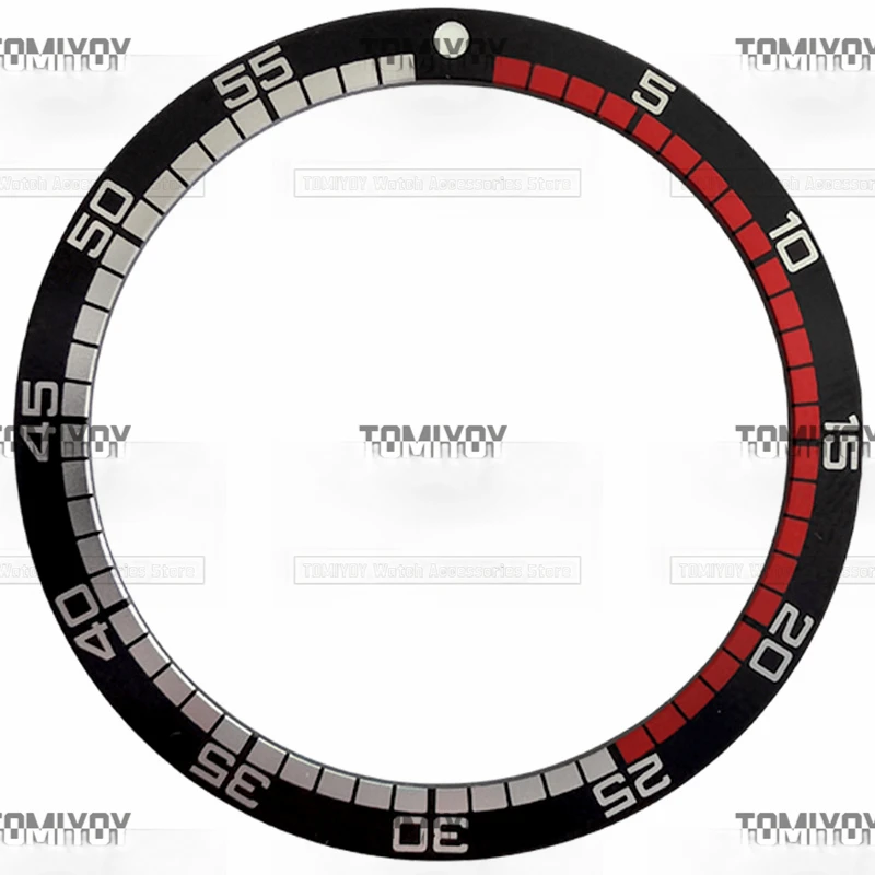 38 мм черно-синяя стандартная плоская вставка для циферблата подходит
