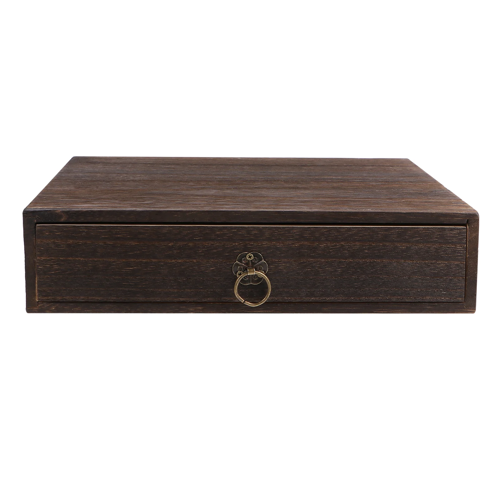 

Solid Wood Table Drawer Storage Cabinets Wooden Box Desk Organizer Desktop Miss