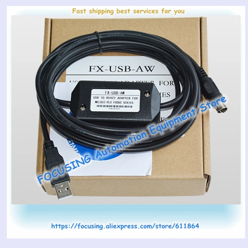 

New FX PLC Programming Cable FX-USB-AW For FX Series Of Grade A