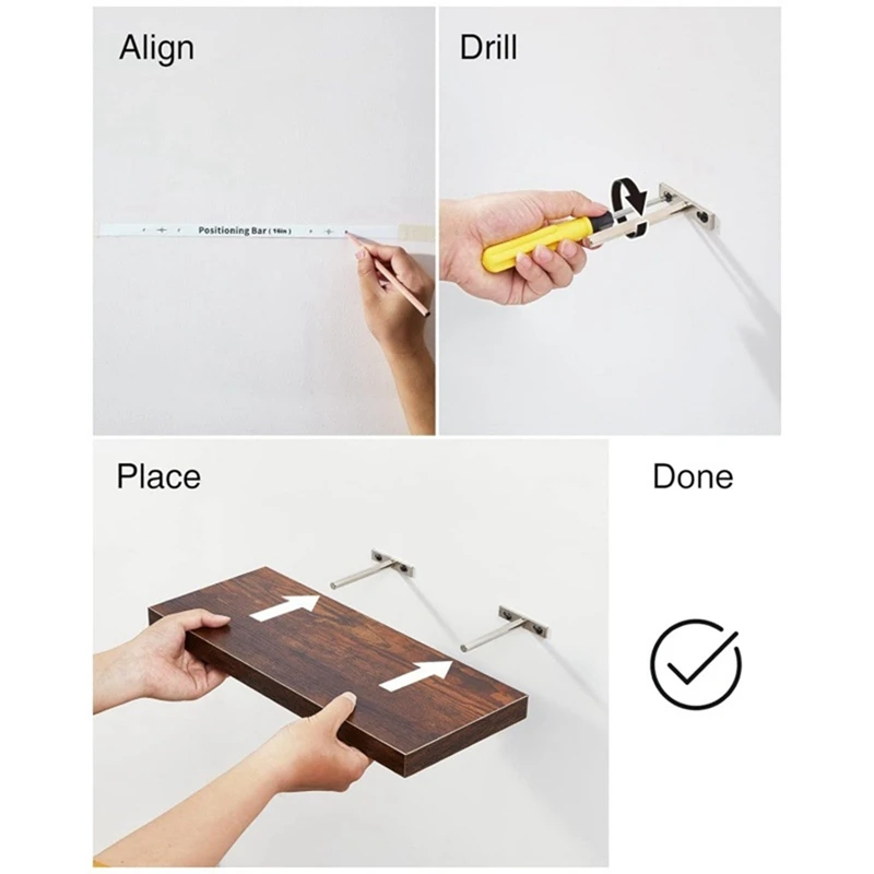 1 шт. современные плавающие полки толщиной 0 98 дюйма для стен широкие из сосновой