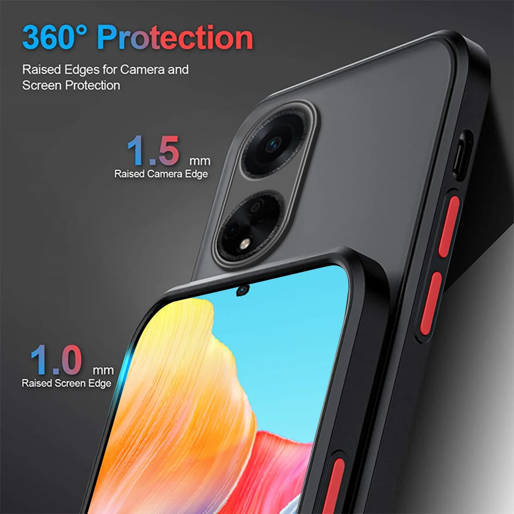 Противоударный чехол OPPO A18 4G задняя крышка для телефона Orro Opo Appo A38 матовый