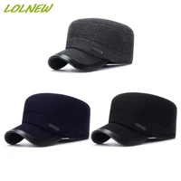 military cap for men 2022 autumn winter warm with earmuffs baseball cap male outdoor thickening dad ear protection hat snapback