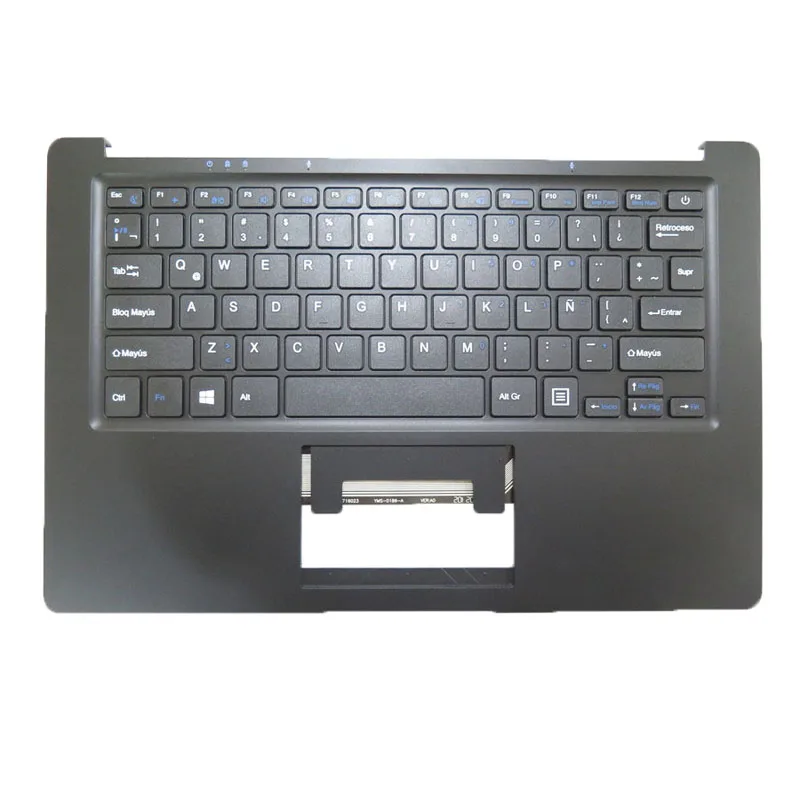 Черная подставка для рук и клавиатура ноутбука MULTILASER PC208 PC209 Latin America LA с