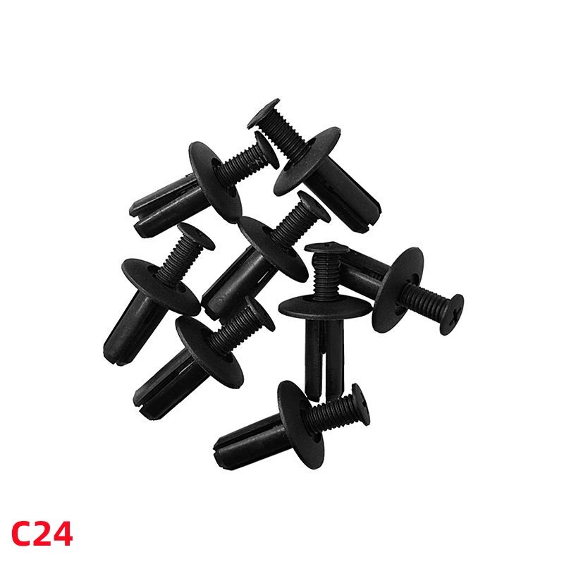 

100Pcs Auto Bumper Fastener Rivet Clip Door Panel Clips Car Push Retainer Clip C24
