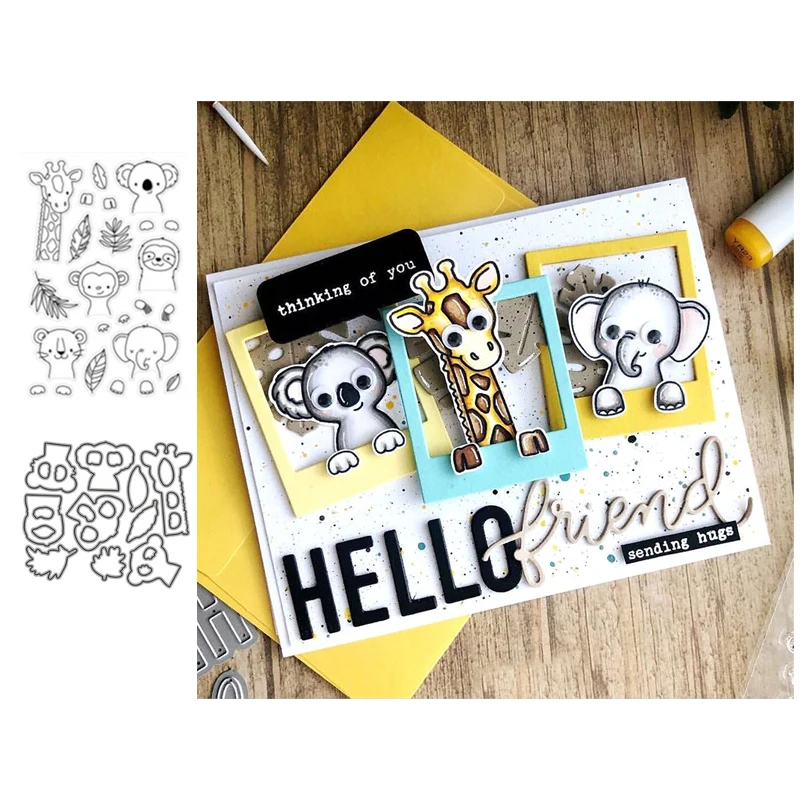 

Cute Animal Metal Cutting Dies for Scrapbooking Handmade Tools Mold Cut Stencil New DIY Card Make Mould Model Craft Decoration