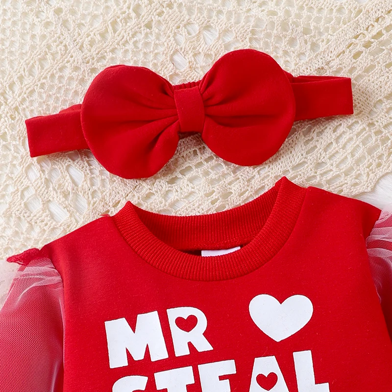 

Newborn Baby Girl Clothes Long Sleeve Romper Tops Floral Flare Pants Headband 3Pcs Winter Outfits