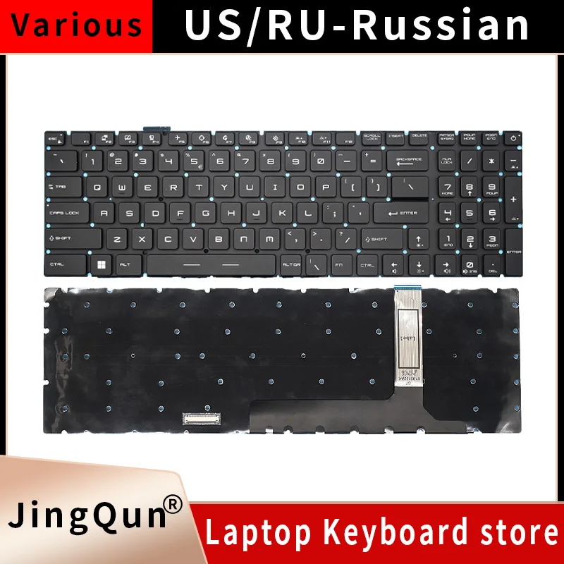Фото Клавиатура US для MSI GE76 GP76 GS76 Raider MS-17K3 MS-KK MS-K4 10UE 10UG 10UH 11UE 11UG 11UH Dragon Tiamat с индивидуальной подсветкой клавиш. №5