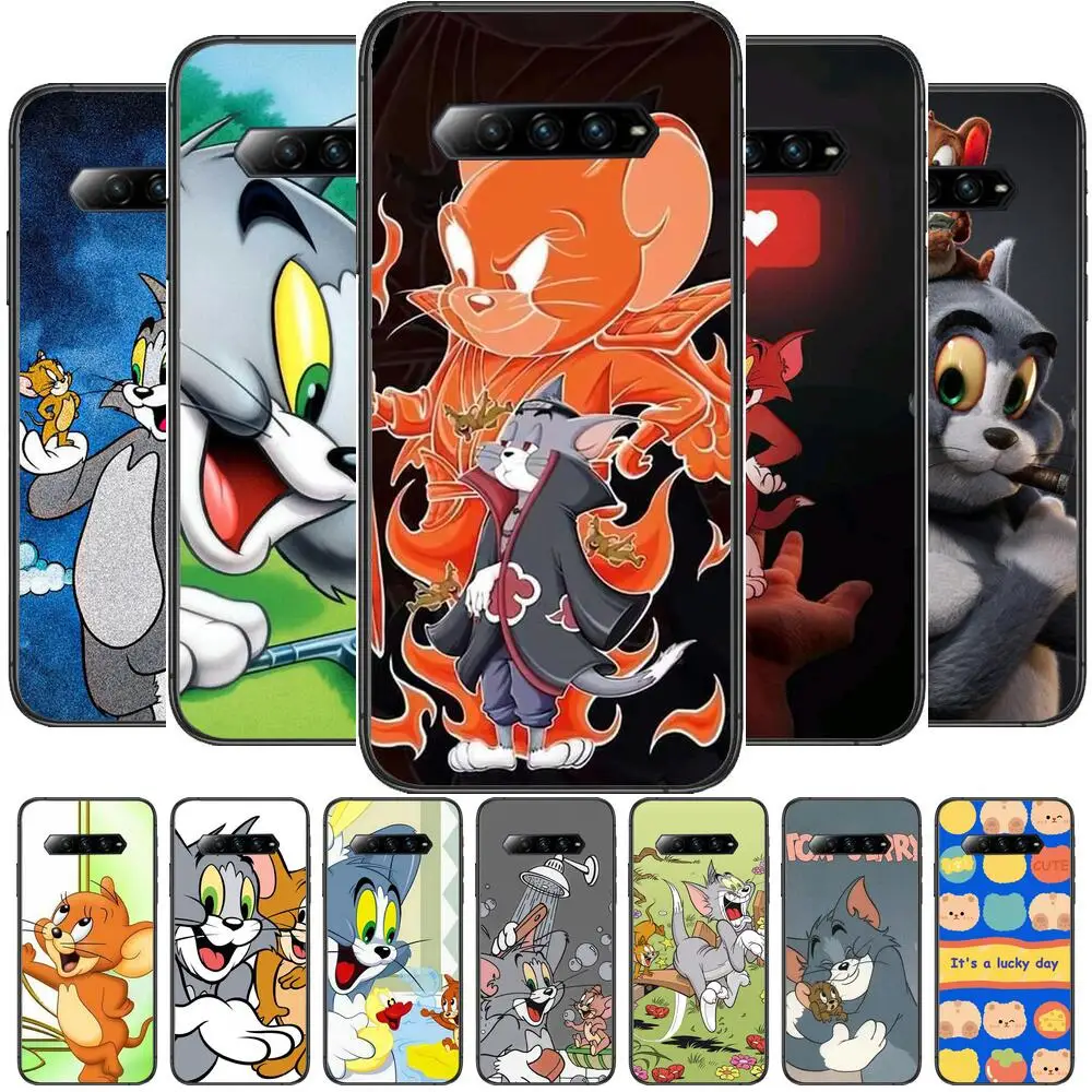 

HD-Phone Case For xiaomi redmi Black Shark 4 Pro 2 3 3s Cases Helo Black Cover Silicone Back Prett mini cover fundatom and jerry
