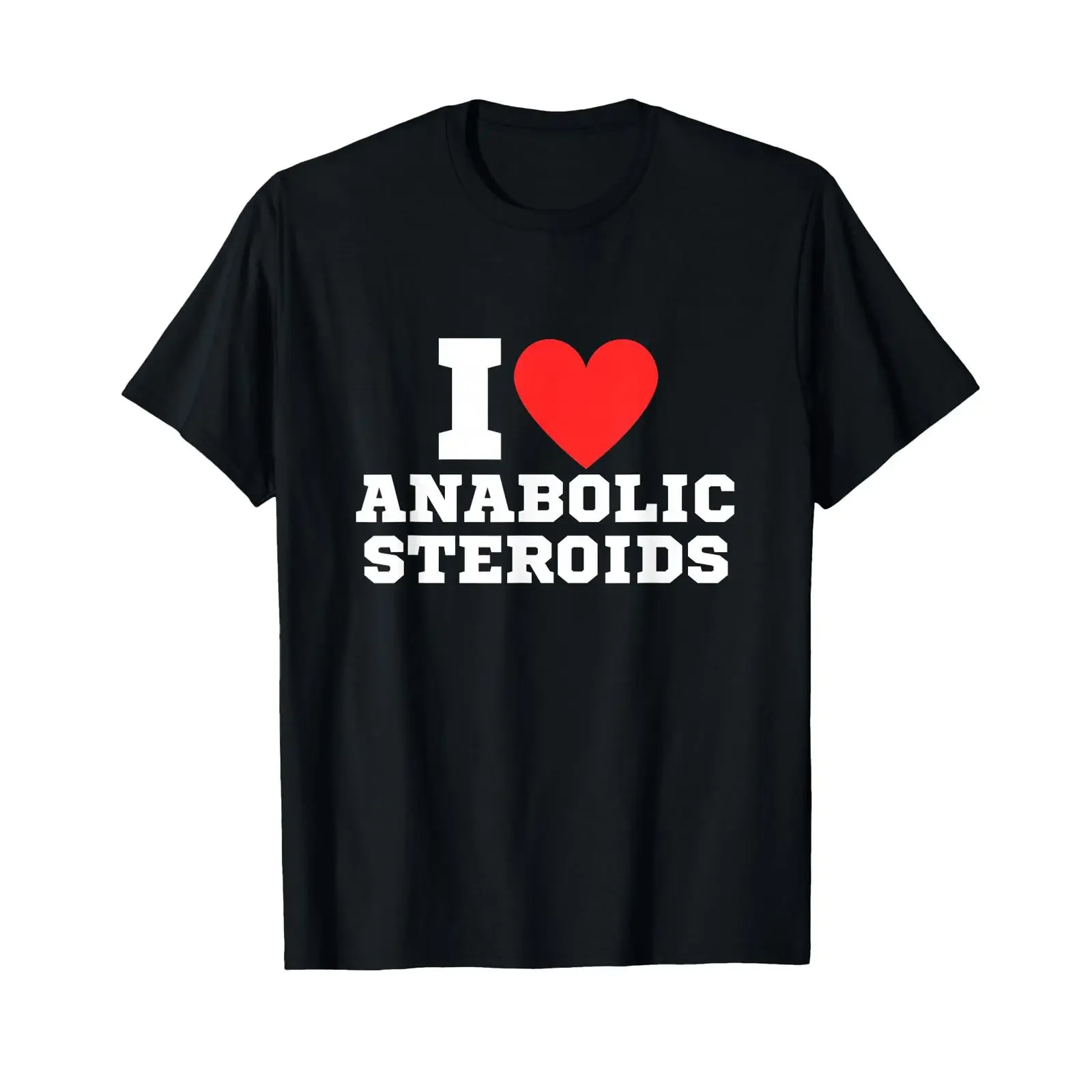 Фото Мне нравится футболка Tren Anabolics Funny Gym, винтажная, модная, удобная, слегка универсальная, унисекс, эластичная, стильная, повседневная. №1