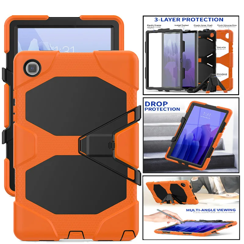 

Heavy Duty Kickstand Tablet Case For Samsung Galaxy Tab A7 10.4 A6 7" A 8.0 10.1 Case 2019 SM T505 T515 S6 Lite Protective Cover