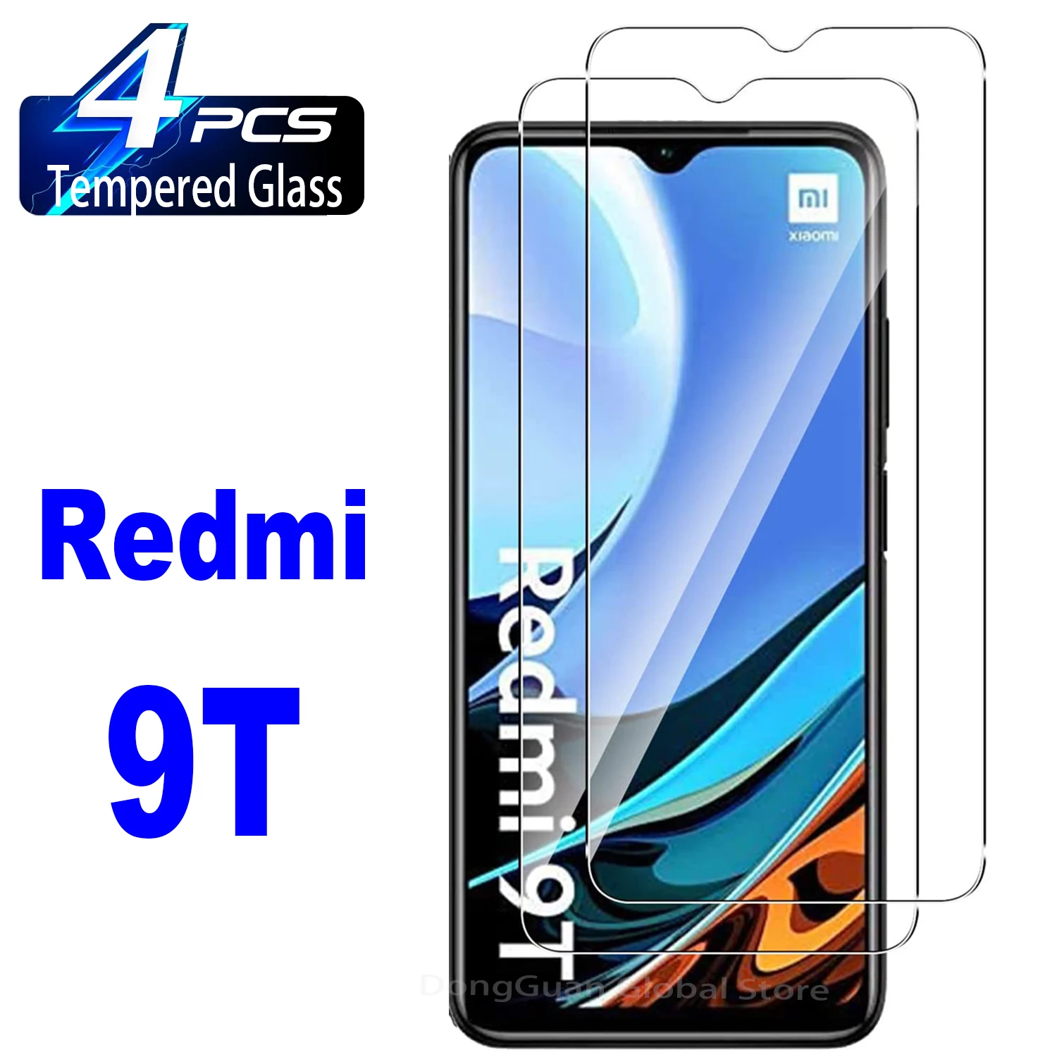 

4Pcs HD Tempered Glass For Xiaomi Redmi 9T 8 8A 9 10 9A 9C 10X 10C 12C Note 8 9 10 Pro Screen Protector Glass Film