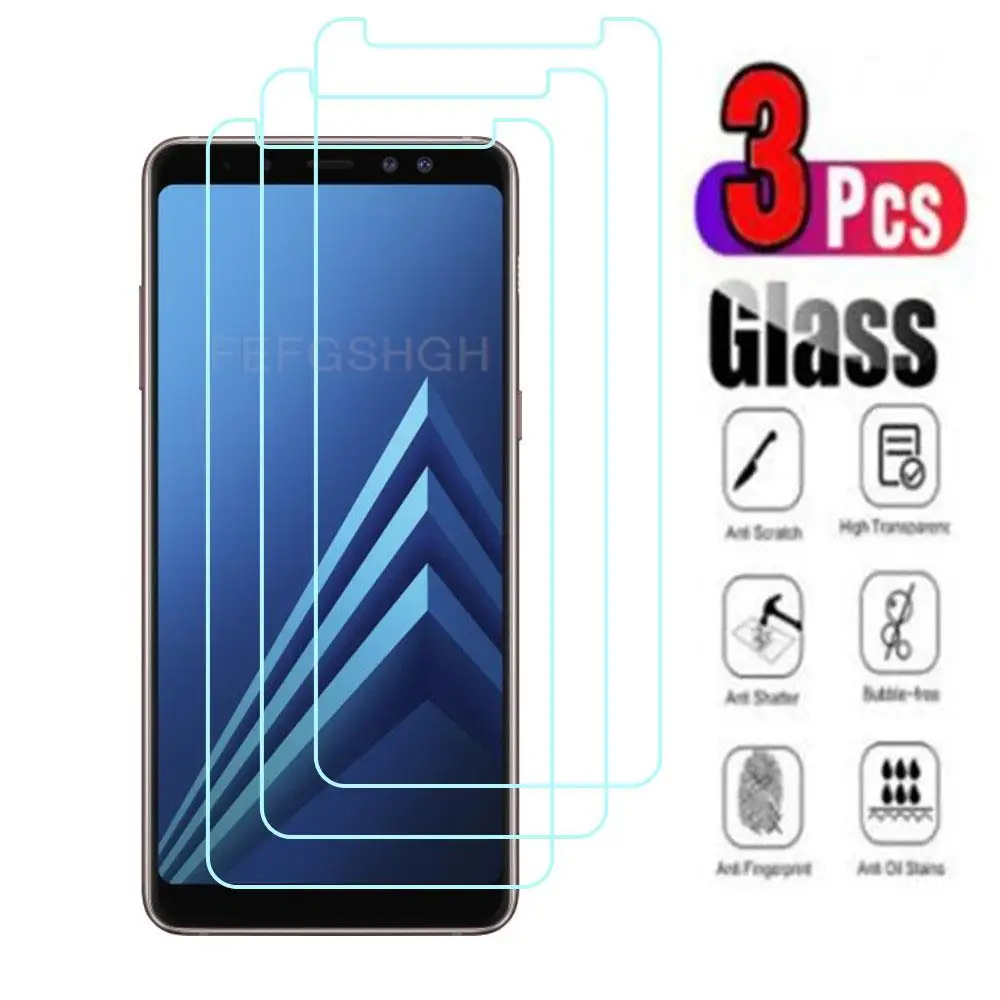 

Защитное закаленное стекло 9H для Samsung Galaxy A6 A6 + Plus SM-A600F A600FN A605FN, 3 шт.