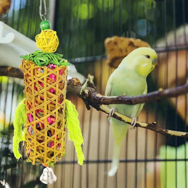 

Аксессуары для тренировок птиц, натуральная железная жевательная игрушка, устойчивая к укусам, для скалолазания