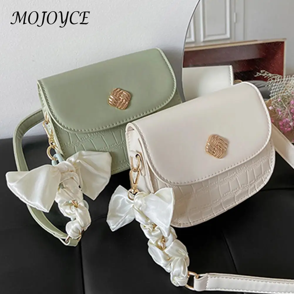 

Women PU Bow Crossbody Bag Practical Trending Small Capacity Handbags for Ladies Women Outdoor Shopping Travel