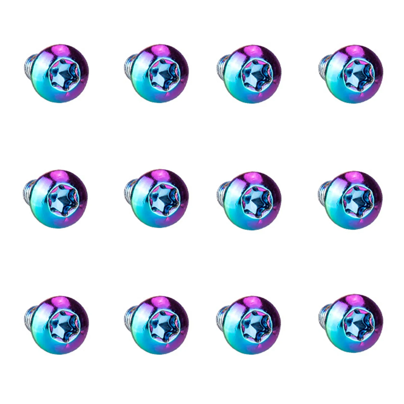 

Bolts Screw Bicycle Brake Disc Brake Rotor Colorful DNM M5 X 10mm Mountain Bike PRO Oil Slick Stainless Screws