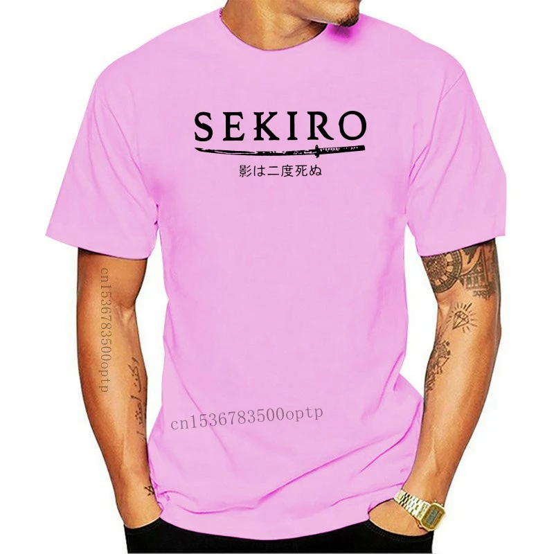 Mode Neue Gedruckt Lustige Männer Sekiro Kanji Katana Schwarz männer T-Shirt Frauen T-shirt