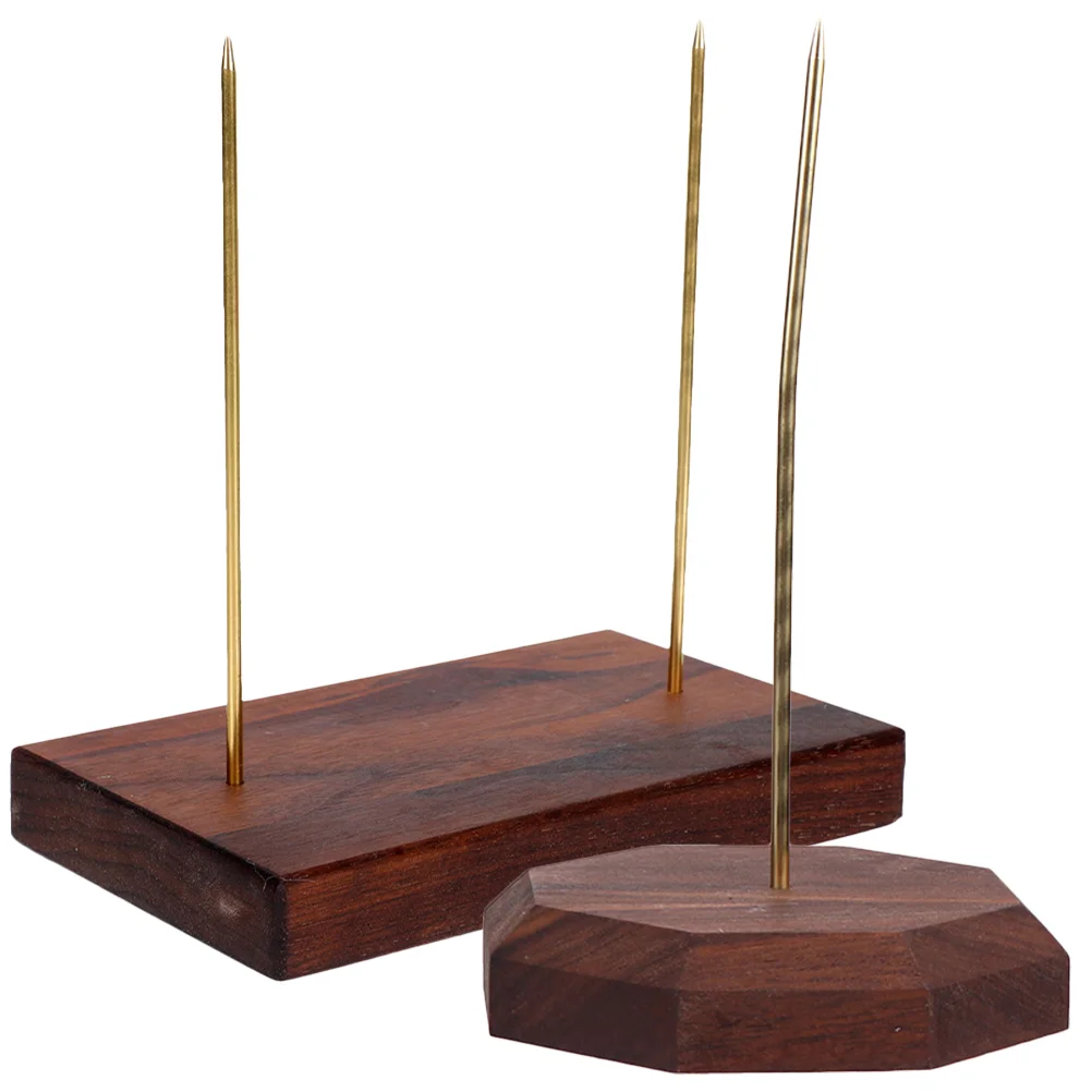 

2 Pcs Memo Holder Spike Receipt Storage Holder Stainless Steel Check Spindle Desktop