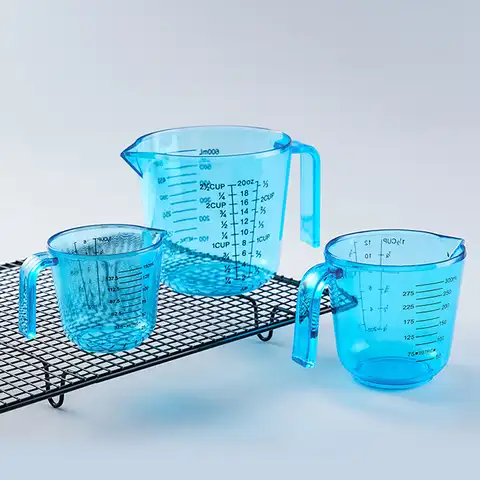 1 шт., многоцелевой пластиковый Дозирующий стакан с шкалой, 150/300/600 мл