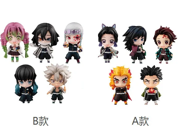 

Demon Slayer Q version 5 Tanjirou Kochou Shinobu Rengoku KyoujurouAB ornament Color box egg