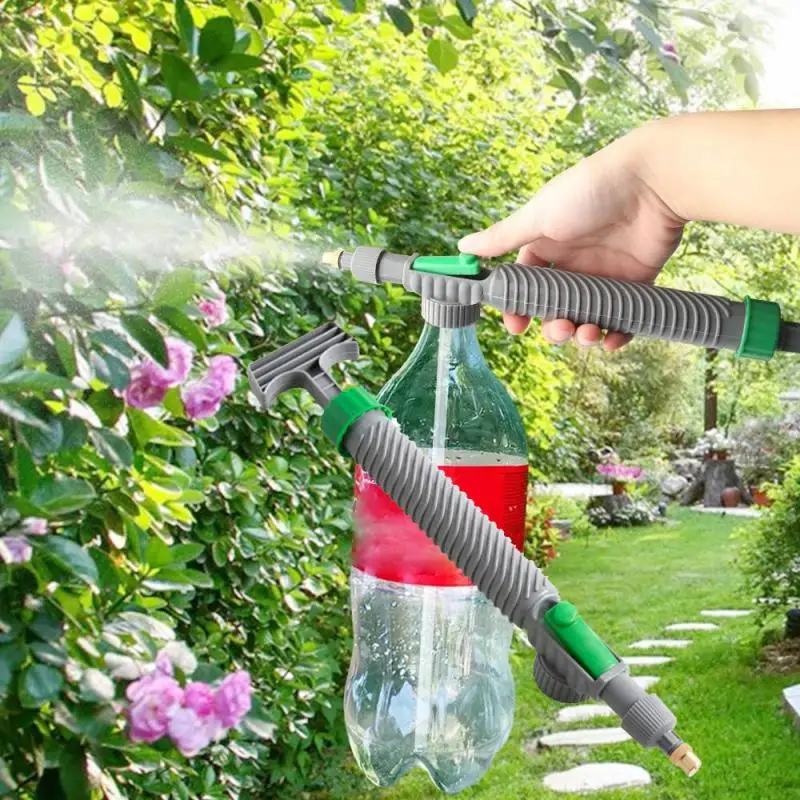 

High Pressure Air Pump Manual Sprayer Adjustable Drink Bottle Spray Head Nozzle Garden Watering Sprayer Agriculture Tool