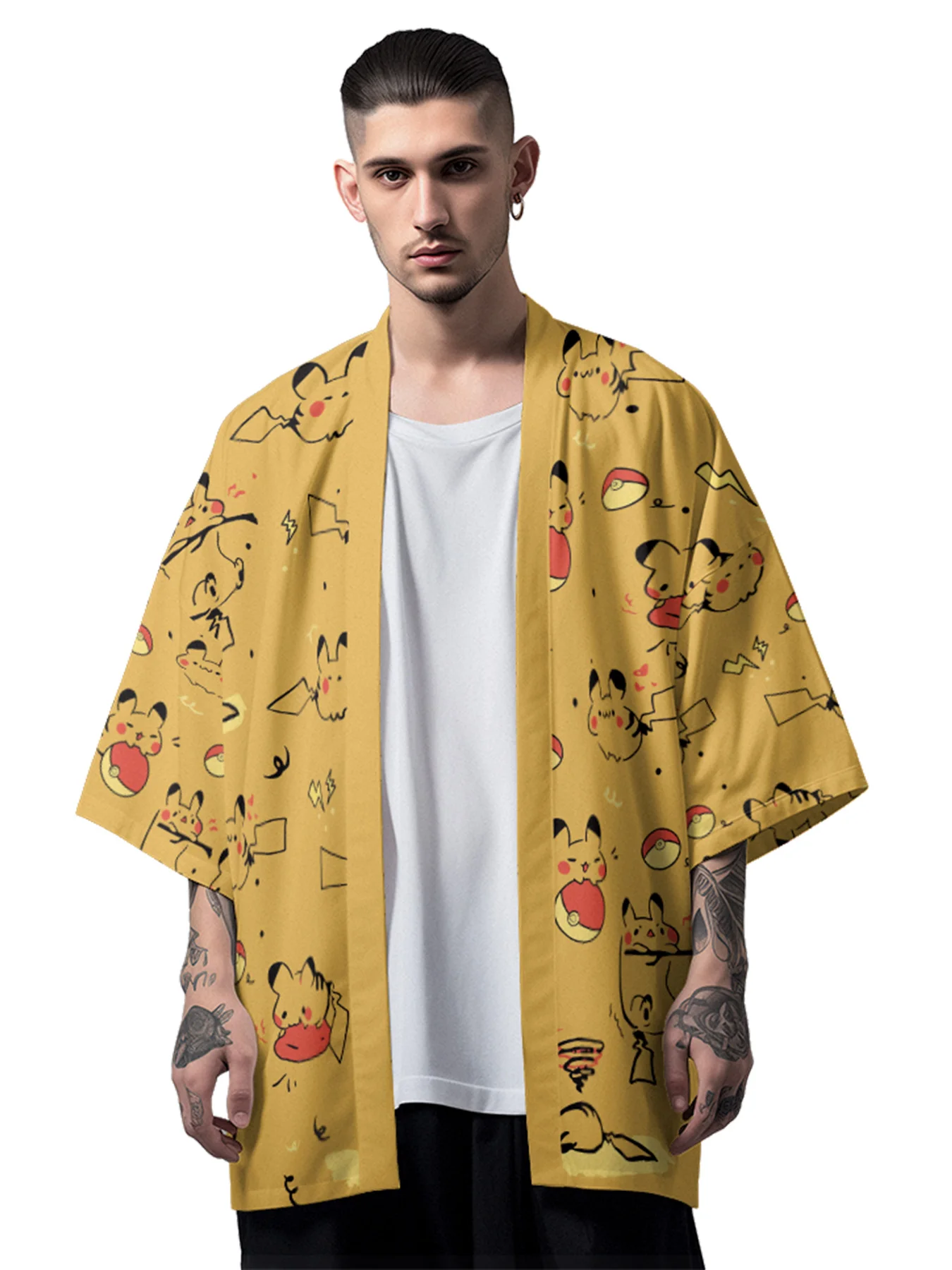 Кимоно для косплея мужчин и женщин традиционное японское модное юката с принтом