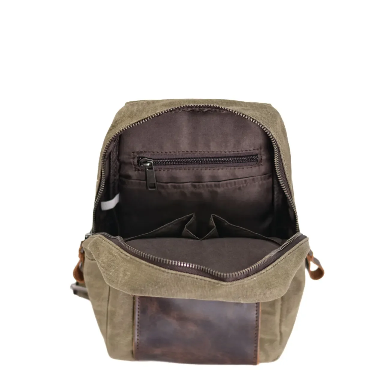 Винтажная Мужская нагрудная сумка модная холщовая маленькая ранец с батиком