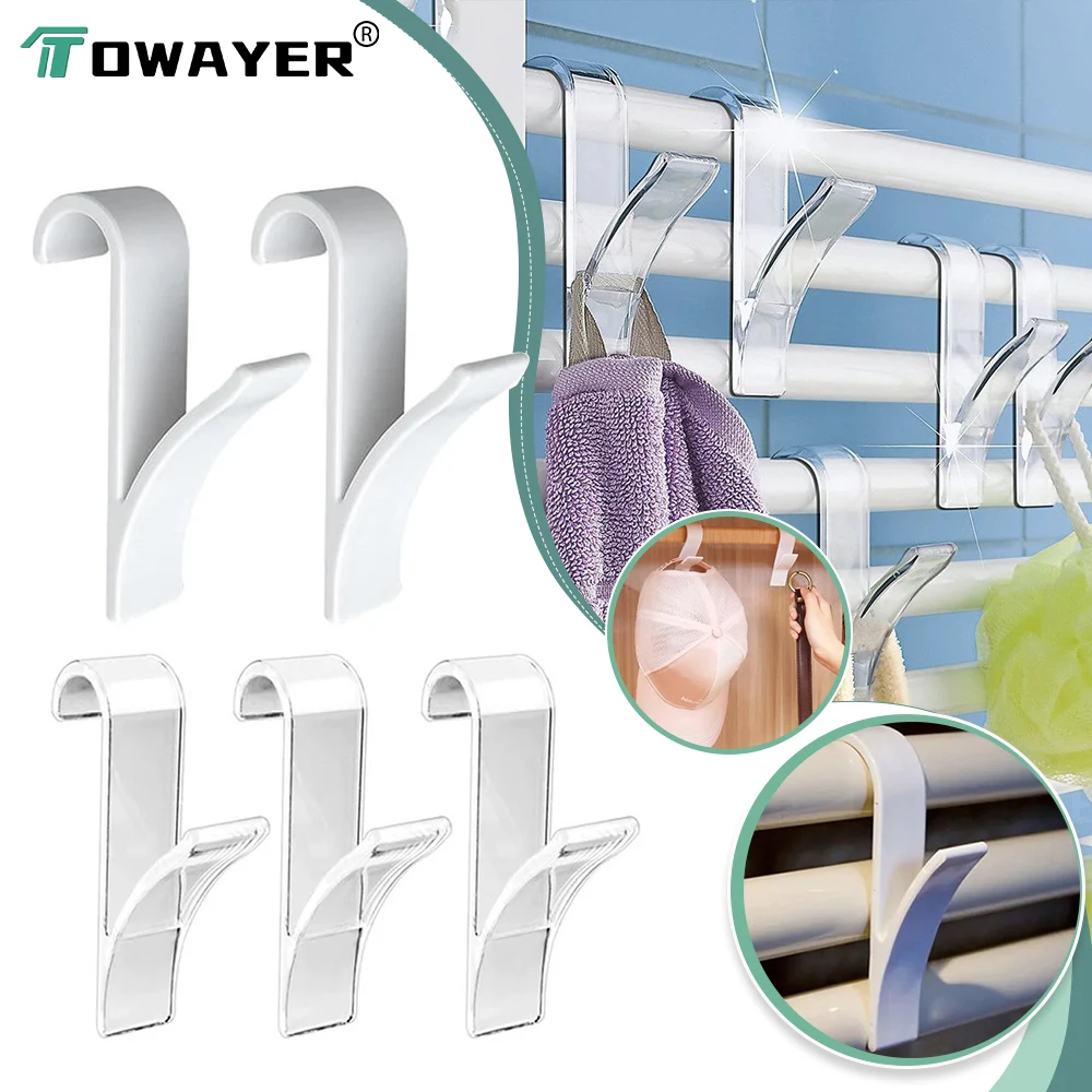 

Kitchen Bathroom Hanger Clip Heated Towel Radiator Rail Storage Racks White Clear Hanger Clothes Scarf Hanger Hooks Holder Rack
