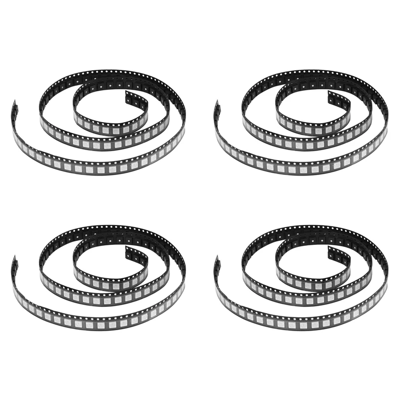 

400PCS WS2812B RGB LED Chip 5050SMD White PCB WS2812 Individually Addressable Chip Pixels DC5V