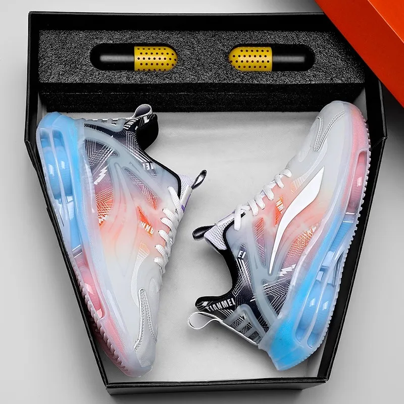 Li Ning Hydrogen Cloud Men's Shoes Sneaker Autumn and Winter Medium Big Children's Casual Running Shock-Absorbing Ultra-L...