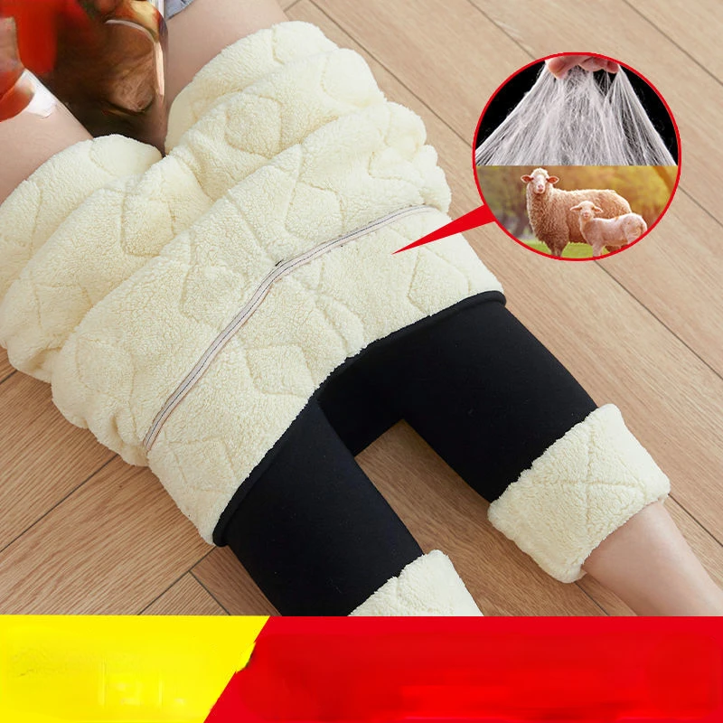 

2022 Casual Fleece Lined Stretchy Comfortable Female Thermal Pant Winter Women Legging Velvet Keep Warm Hight Waist Legging Q187