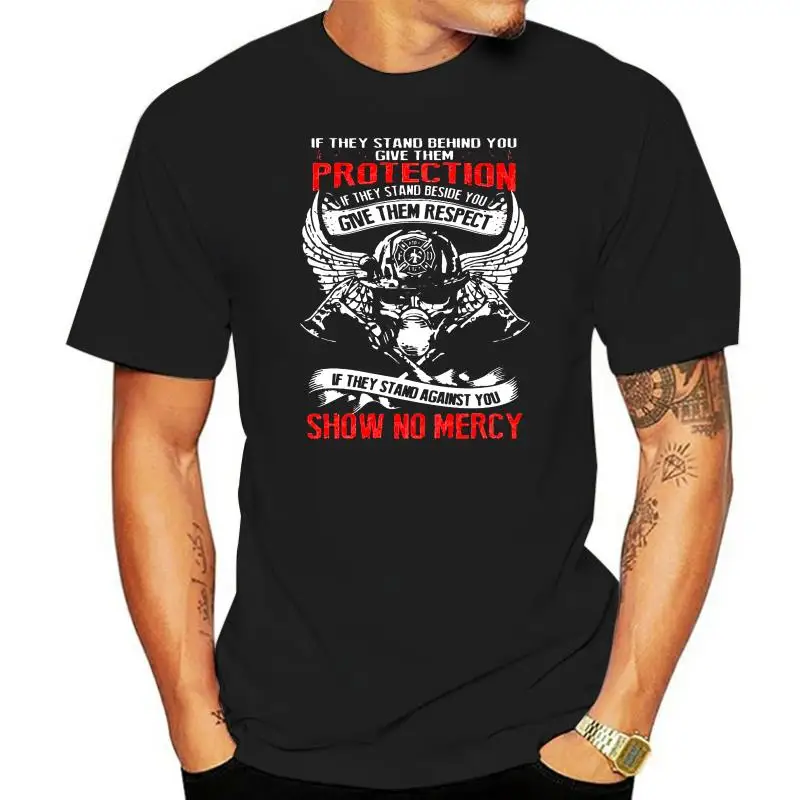 

Firefighter T Shirt Firefighter They Stand Behind You Protect Them T Shirt Cotton Fun Tee Shirt Unisex Short Sleeves Tshirt