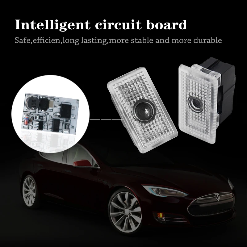 2X для TESLA Model Y S X 3 светодиодный Автомобильный Дверной проектор 3D лазерный