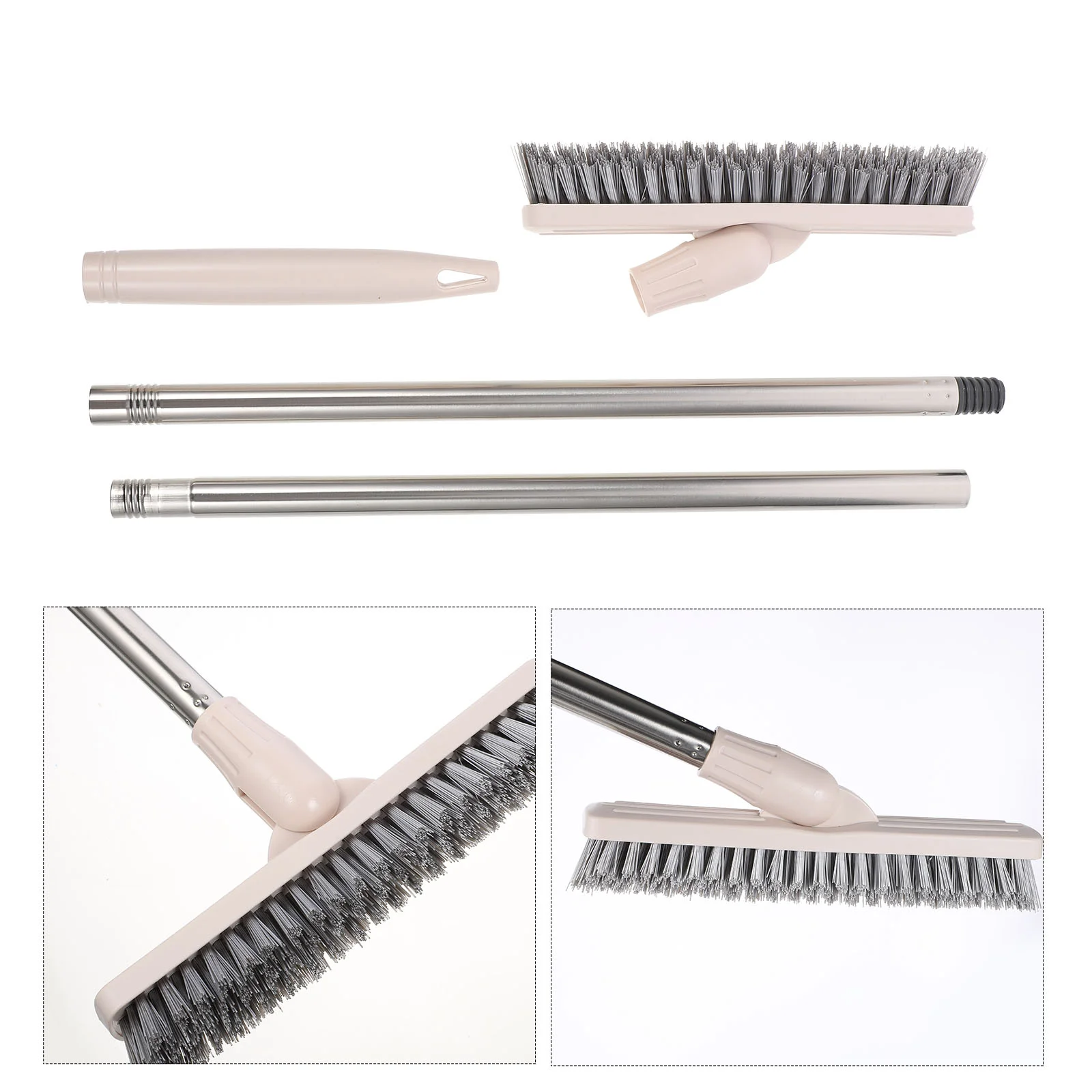 

Long Handle Scrub Brush Rotatable Bathtub Brush Floor Crevice Grout Brush