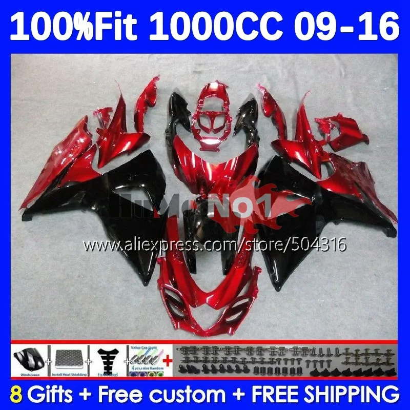 

Injection Body For SUZUKI GSXR-1000 GSX-R1000 GSXR 1000 K9 23No.20 GSXR1000 2009 2010 2011 dark red blk 2012 13 14 15 16 Fairing