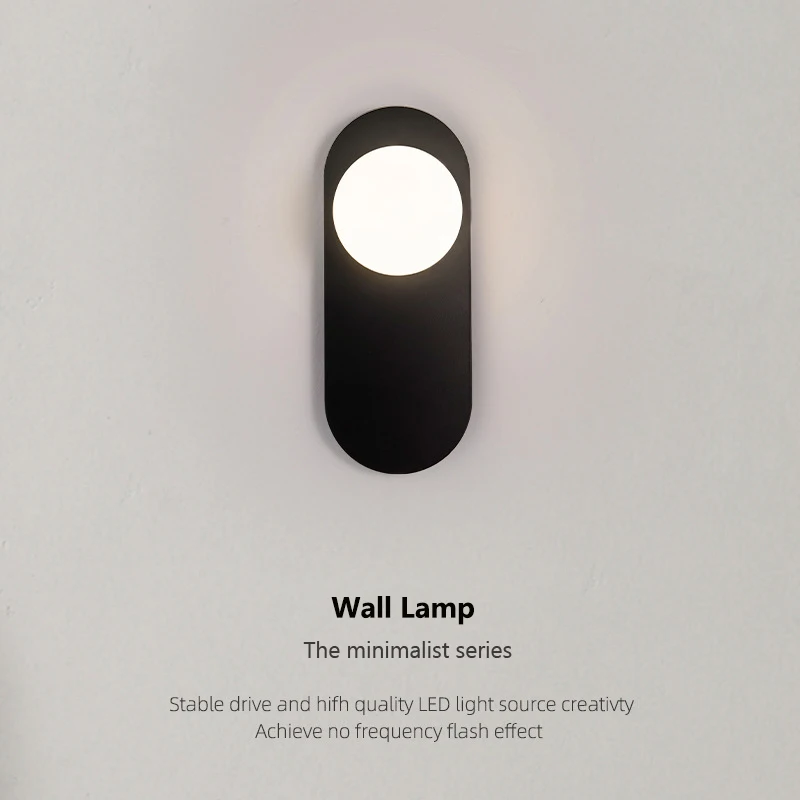 

Modern Minimalist LED Wall Lamp For Home Indoor Decoration Bedroom Corridor Stair Bedside Nodic Glass led Sconces Lighting