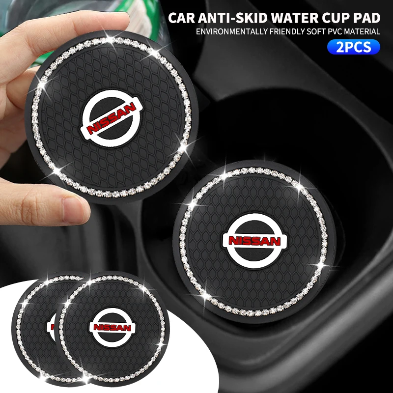 Многофункциональный автомобильный алмазный коврик для чашки с водой украшение