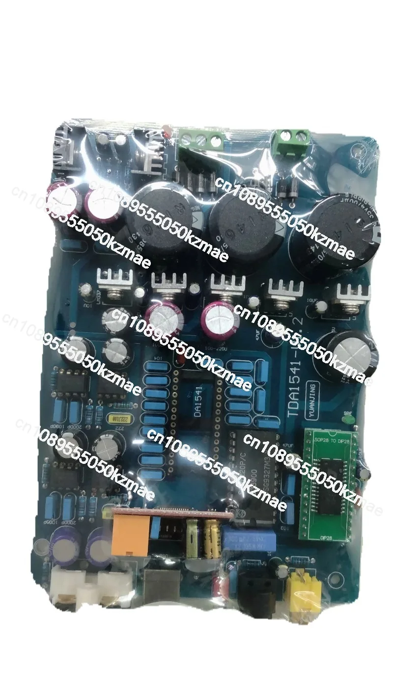 Фото Плата декодера ЦАП YJ00122-TDA1541 с оптическим, коаксиальным и USB-входами, без микросхем TDA1541 и SAA7220 №1