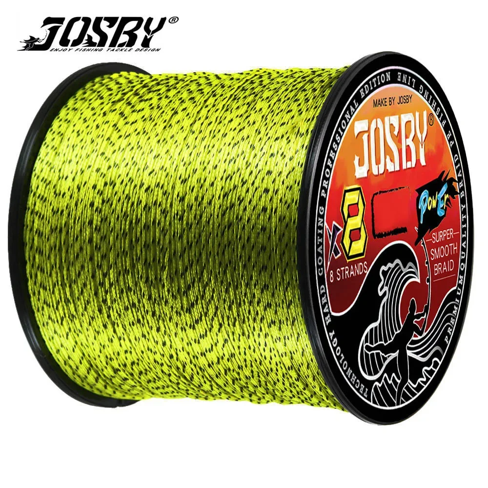 

JOSBY 8 Strands 100/300/500M PE Speckled Braided Japan Fishing Line 18-90LB Multifilament Durable Smooth Carp Saltwater Pesca