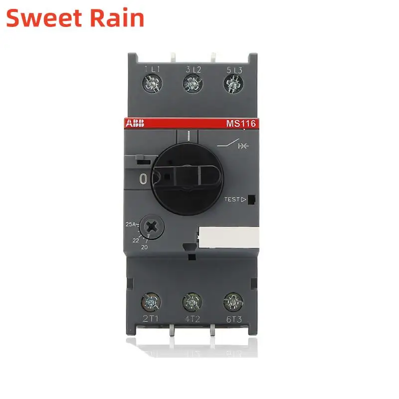 Защитный выключатель цепи двигателя ABB MS116, фотовыключатель, 0,63 А, 1 А, 1,6 А, 2,5 А, 4 а, 6,3 А, 10 А, 12 а, 16 А, 20 А, 25 А, 32 А, 3 в 1 V2