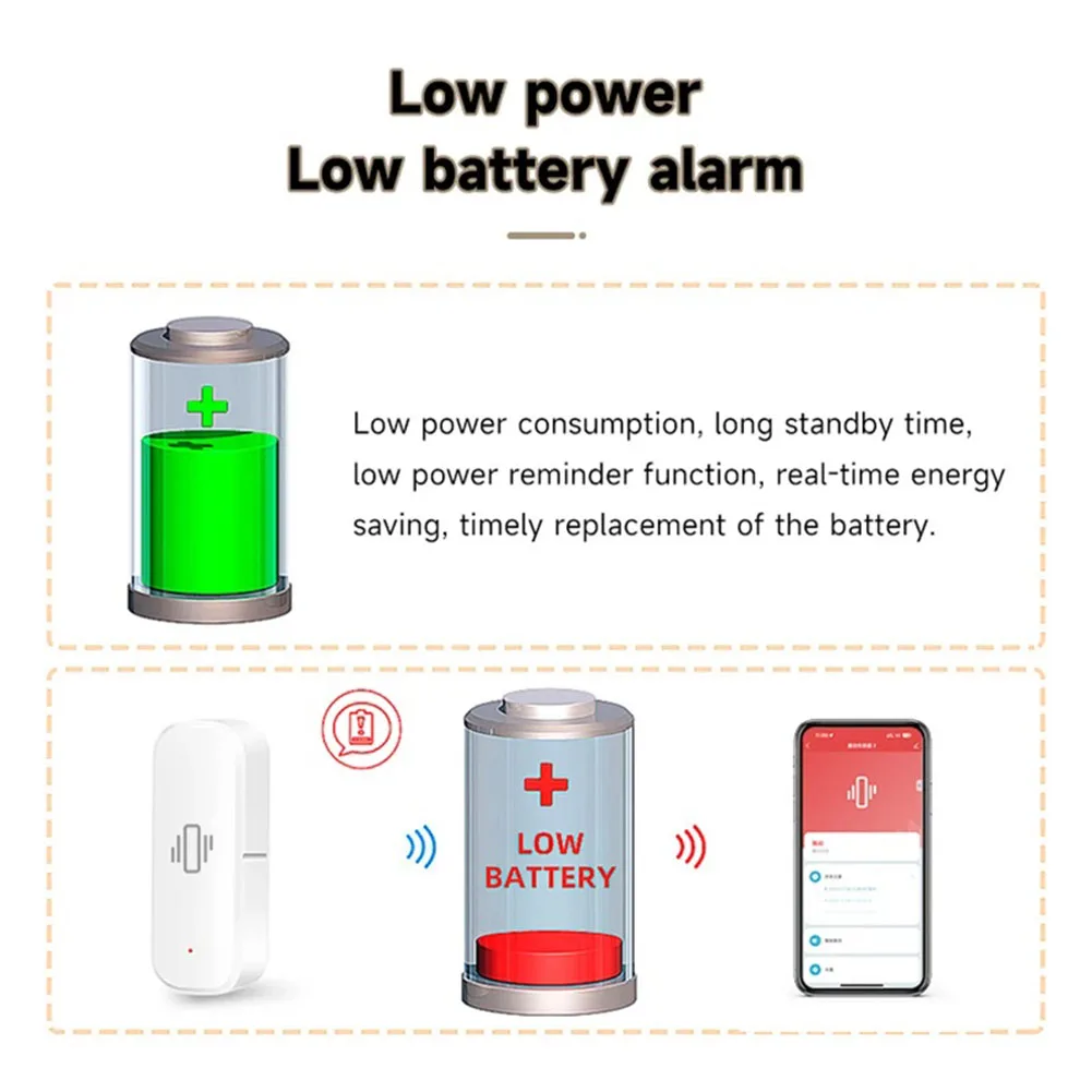 1 шт. датчик вибрации для приложения Tuya DC 3 В бытовой умный Wi-Fi детектор разбития