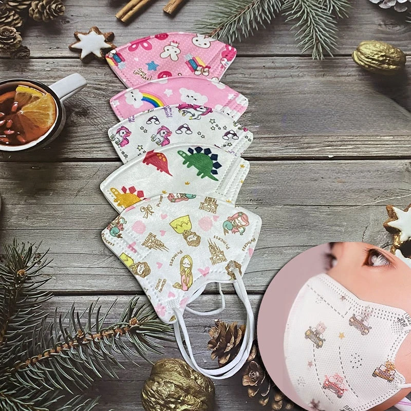 

Disposable Children's Face Mask Cute Cartoon 5D Stereoscopic Protection Masks Child Student Boys Girls Nose Mouth Covering