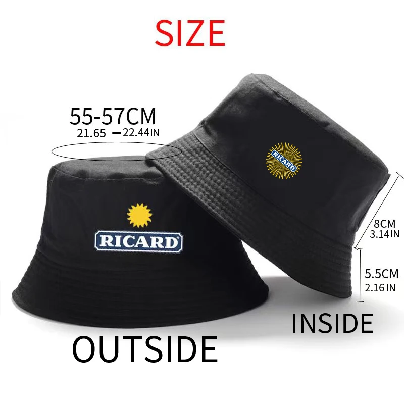 Панама в стиле Рикарда для мужчин и женщин Модная хлопковая Двусторонняя шапка