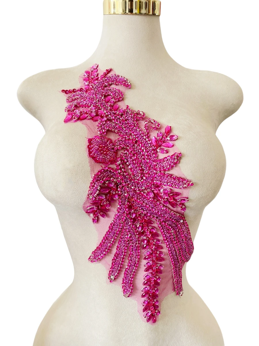 Т55Л # Чистый лиф ручной работы кружевная аппликация ручное шитье отделка из